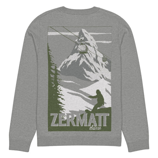 Strickpullover Zermatt Ski Club Grau