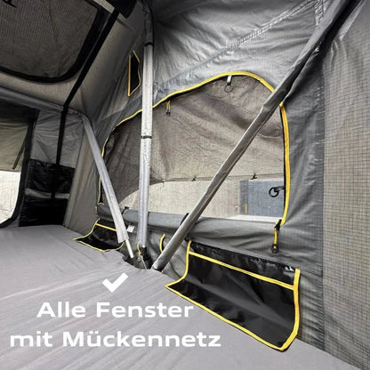 Dachzelt Elements Stone - 165cm mit Vorzelt