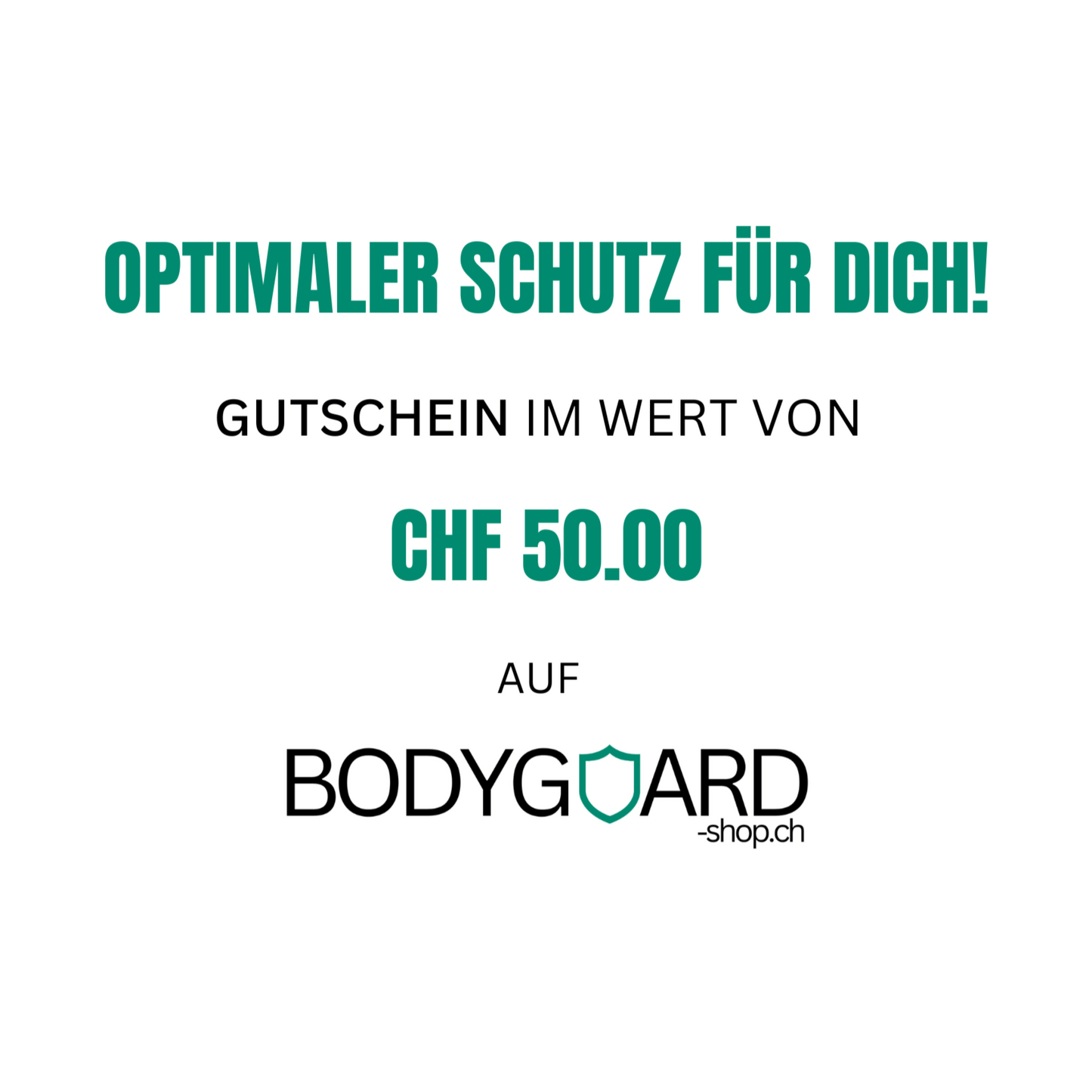 Geschenkgutschein - Bodyguard - shop