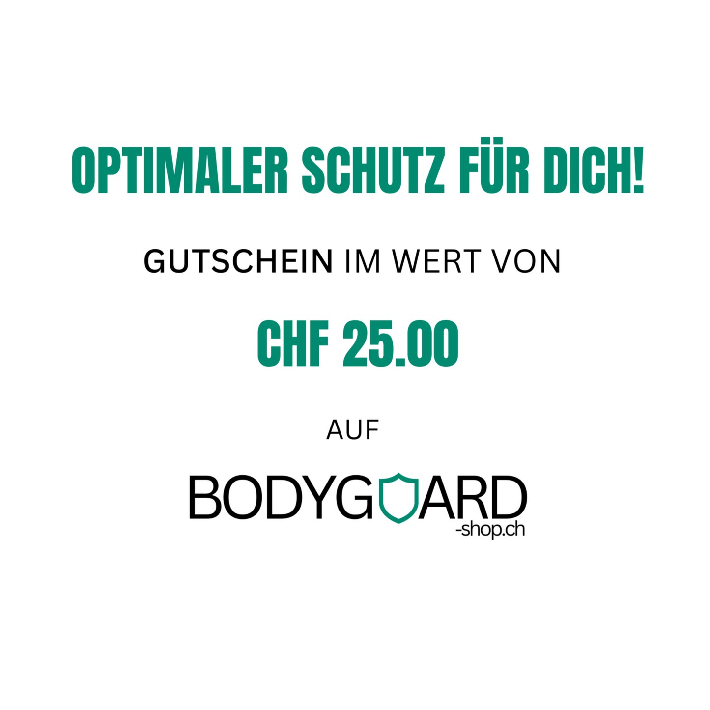 Geschenkgutschein - Bodyguard - shop