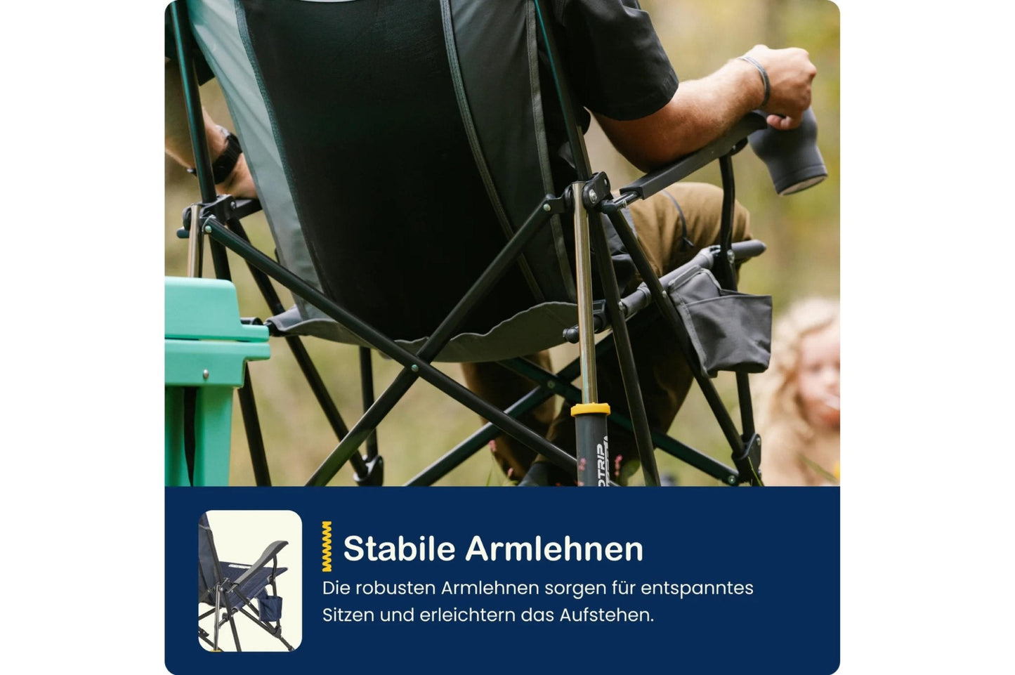 Road Trip Rocker Navy Topo